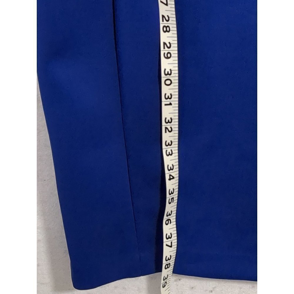 Calvin‎ Klein Dress Womens 8 Royal Blue Shift Sleeveless Cut Out Form Fit - Picture 11 of 14